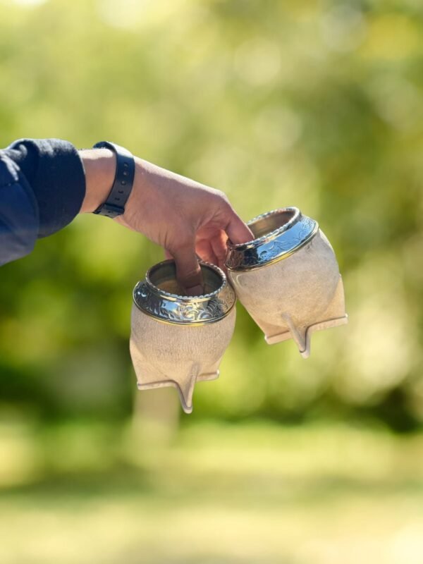 Torpedo Cuero Crudo Virola de Alpaca